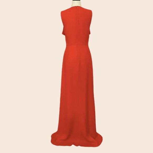 BCBGMAXAZRIA Bright Red Tanika High Low Gown Size 4 - Picture 5 of 10